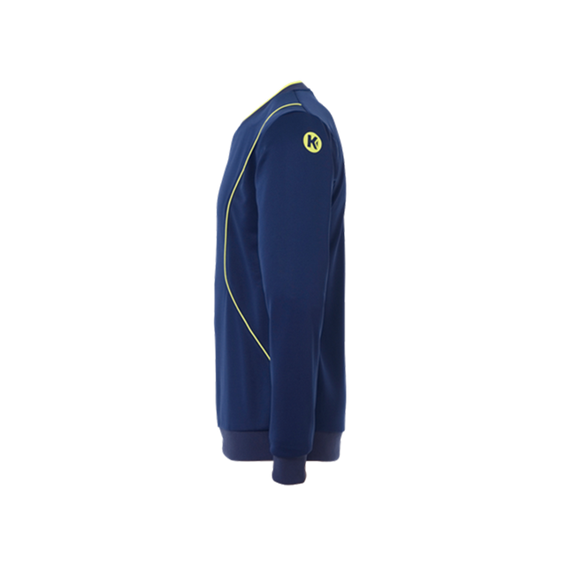Sudadera Kempa Curve Training Azul/Amarillo Fluor