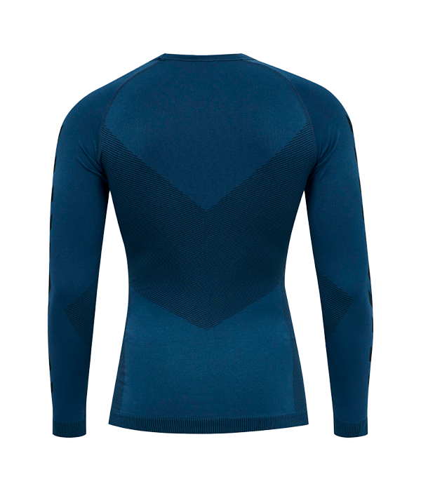 Camiseta Hummel F1RST Seamless Jersey L/S Azul