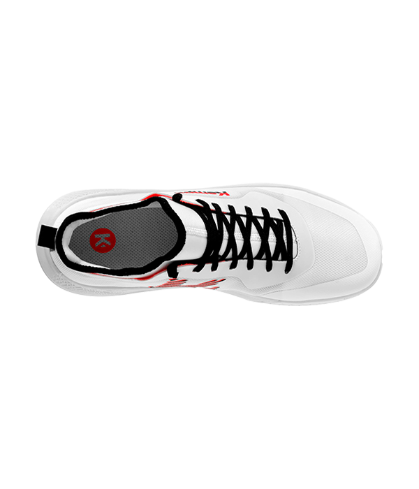 Zapatillas Kempa Kourtfly Jr Blanco/Rojo 2025