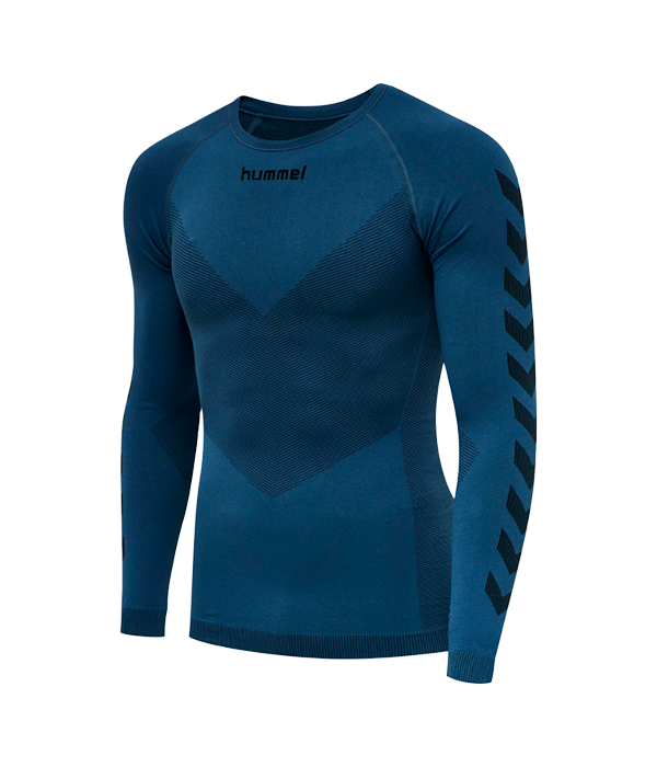 Camiseta Hummel F1RST Seamless Jersey L/S Azul