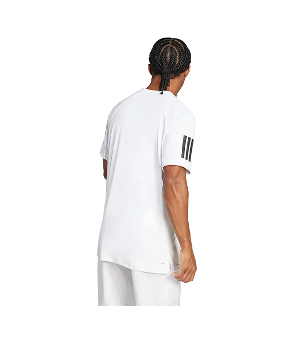 Camiseta Adidas Hombre Club 3STR Blanca 2025