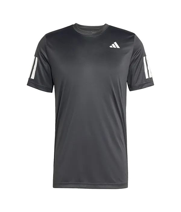 Adidas Men's Club 3STR Black T-Shirt 2025
