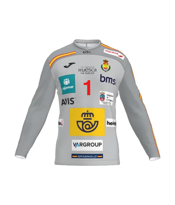 Camiseta Joma España Balonmano Portero Gris 2026