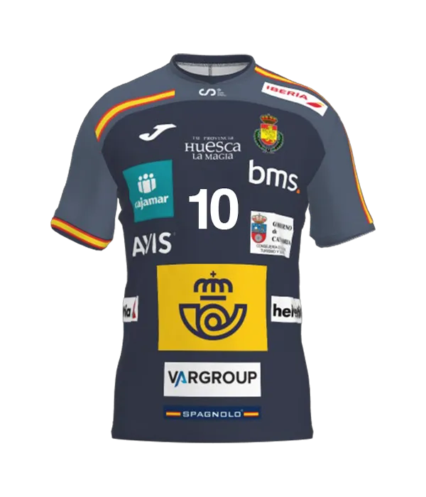 Camiseta Joma España Balonmano Masculino Gris/Negra 2026