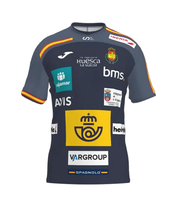 Camiseta Joma España Balonmano Masculino Gris/Negra 2026