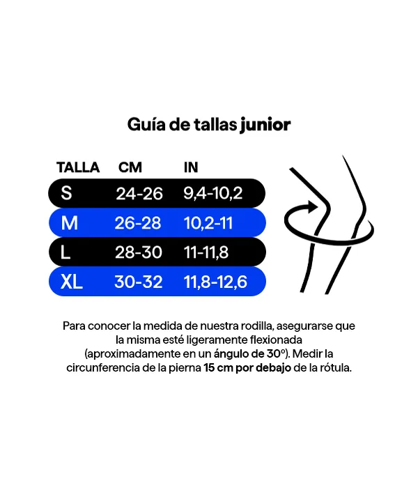 Rodilleras de Neopreno Rehband PRN Negro Junior (x2)