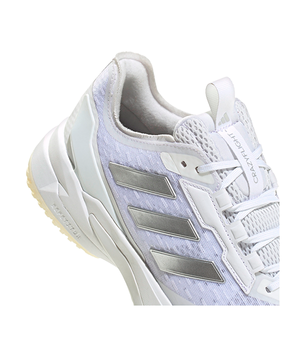 Zapatillas Adidas Crazyflight 6 Mujer Blanco/Plata 2025