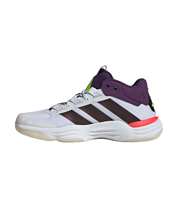 Zapatillas Adidas Court Stabil Blanco/Morado 2025