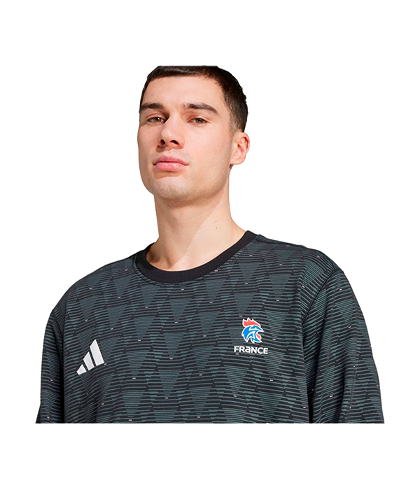 Sudadera Adidas Oficial Francia Balonmano Negro 2025