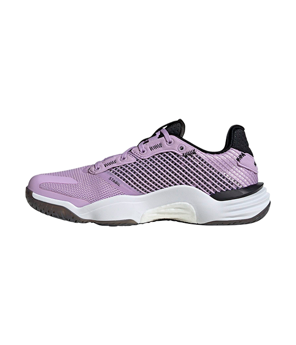 Zapatillas Adidas Stabil 16 Mujer Morado/Negro 2025