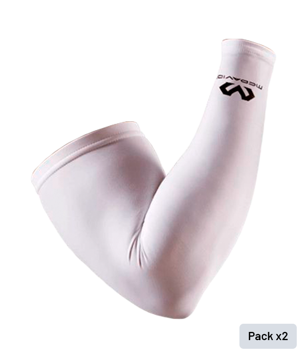 Mangas de Compresión McDavid Blanco (x2)