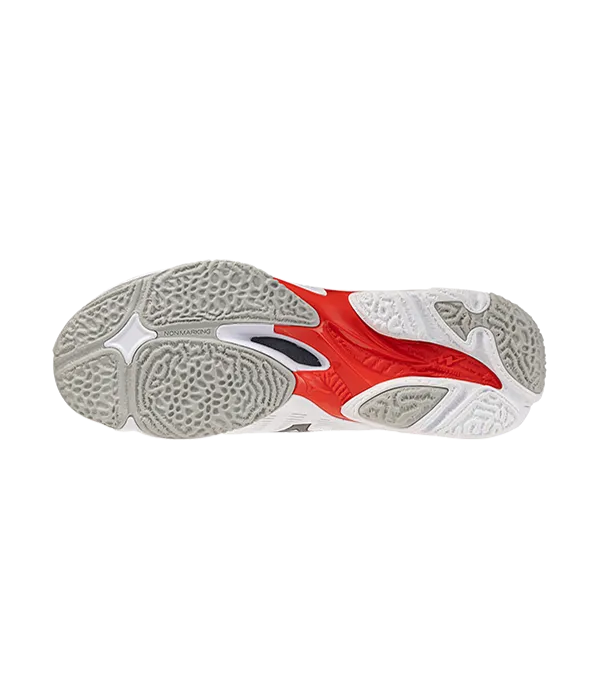 Mizuno Wave Lightning Elite White/Red 2026 Sneakers