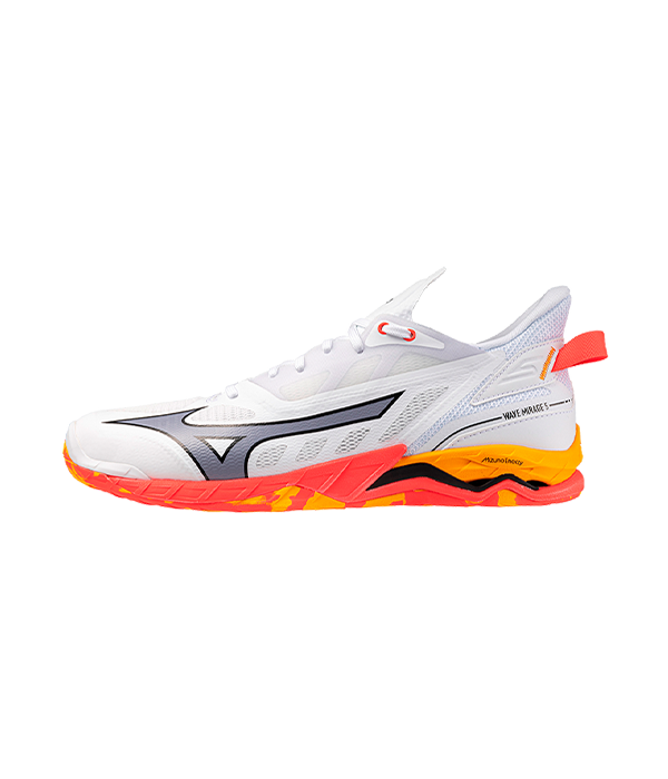 Zapatillas Mizuno Wave Mirage 5 White/Fiery Coral/Citrus 2025