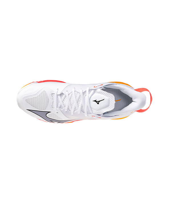 Zapatillas Mizuno Wave Mirage 5 White/Fiery Coral/Citrus 2025