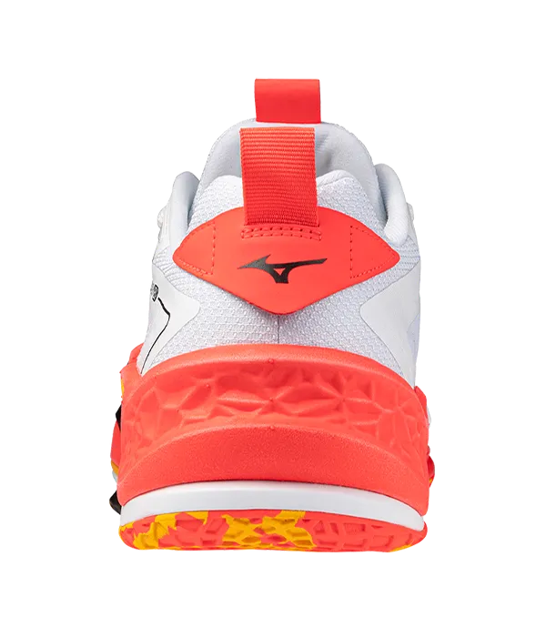 Zapatillas Mizuno Wave Stealth Neo 2 Blanco/Naranja/Amarillo 2025