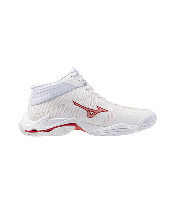 Mizuno Wave Lightning Elite MD White/Red Women's Sneakers 2026
