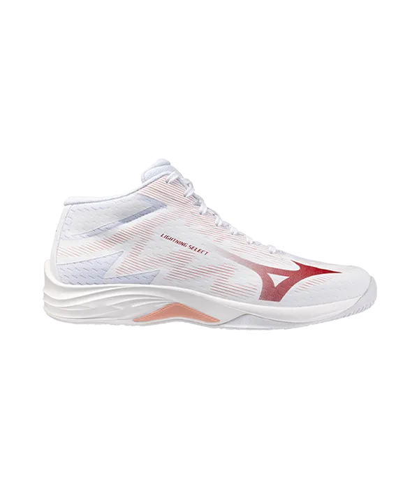Mizuno Lightning Select MID White/Red Women's Sneakers 2026