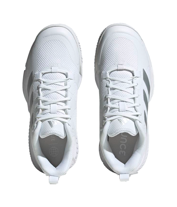 Zapatillas Adidas Court Team Bounce 2.0 Women Blanco/Plata 2024