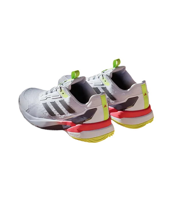 Zapatillas Adidas Crazyflight 6 Blanco/Rojo/Verde 2025 talón