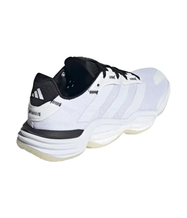 Zapatillas Adidas Courtstabil Blancas/Negras Mujer 2026 lateral 3