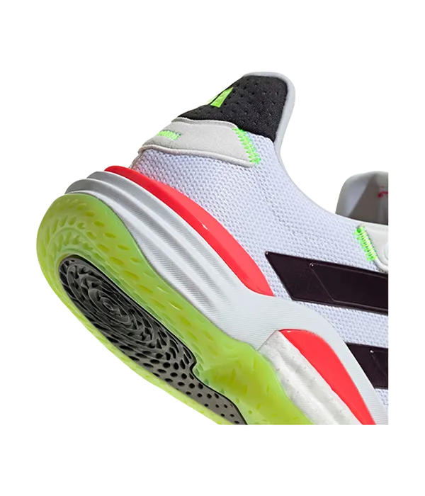 Zapatillas Adidas Stabil 16 Blanco/Naranja/Verde pistacho 2025