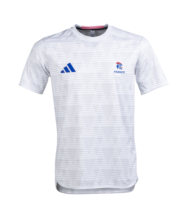 Camiseta Adidas Entrenamiento Francia Blanca 2025