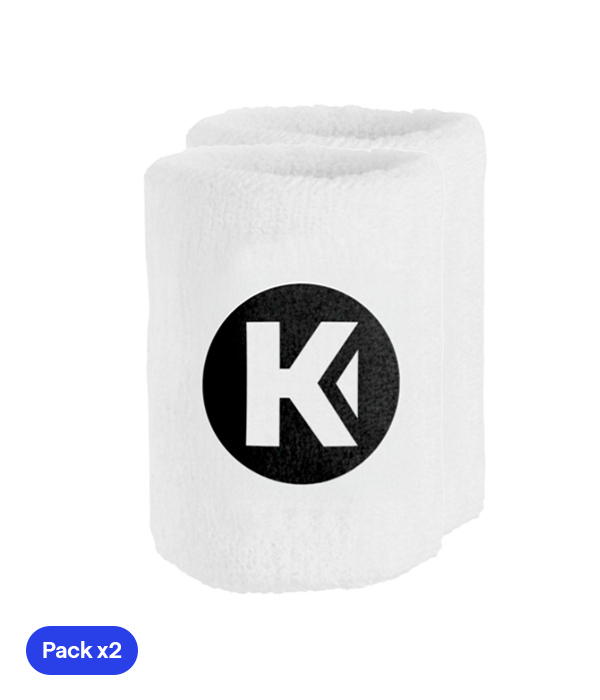 Muñequera Kempa larga Blanco (x2)