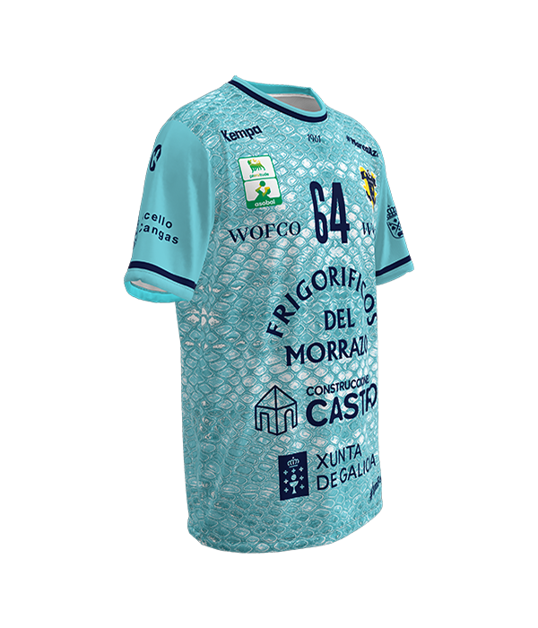 Camiseta Oficial Cangas - Frigoríficos del Morrazo Azul Claro 2024/2025