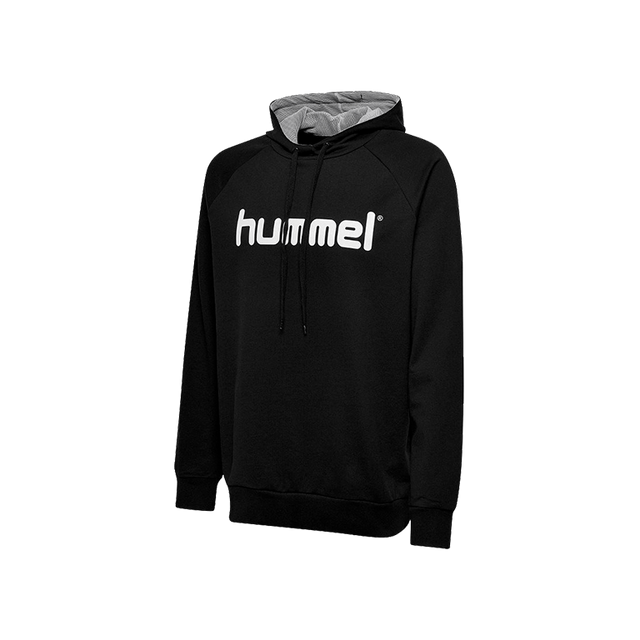 Hummel Cotton Logo Hoodie with Hood Black