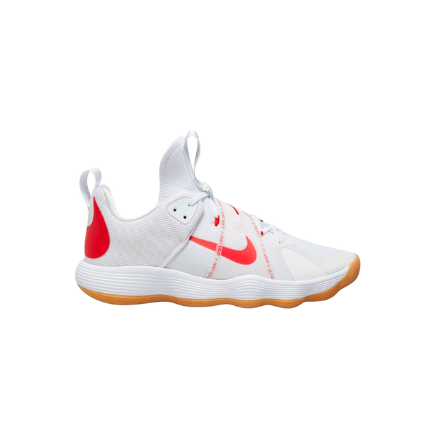 White/Red Nike React Hyperset Shoes