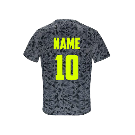 Camiseta Pixels BMPS Personalizable Gris