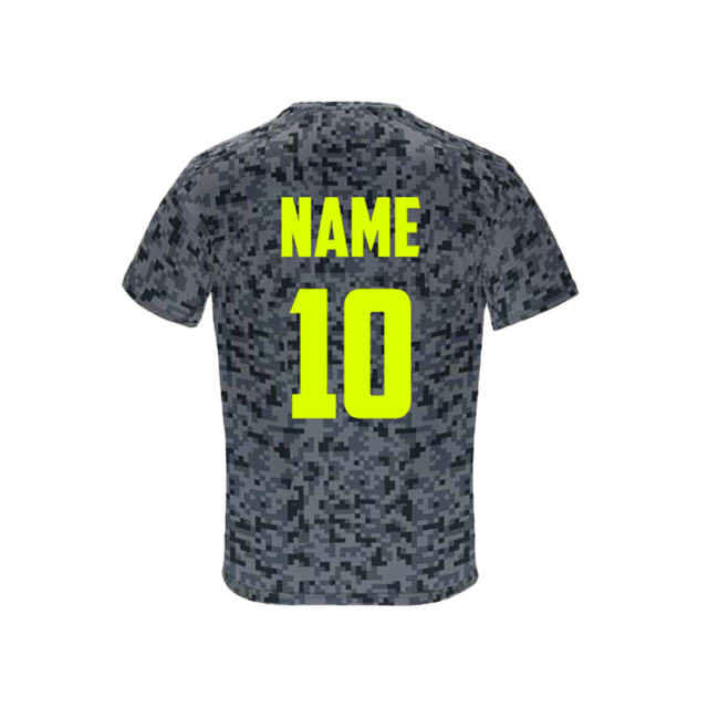 Camiseta Pixels BMPS Personalizable Gris