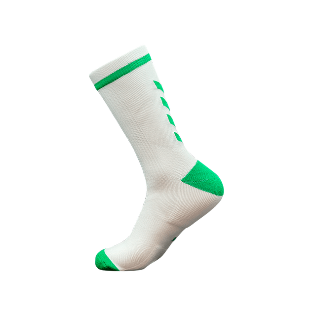 Calcetines Hummel Elite Indoor Sport Low Blanco/Verde