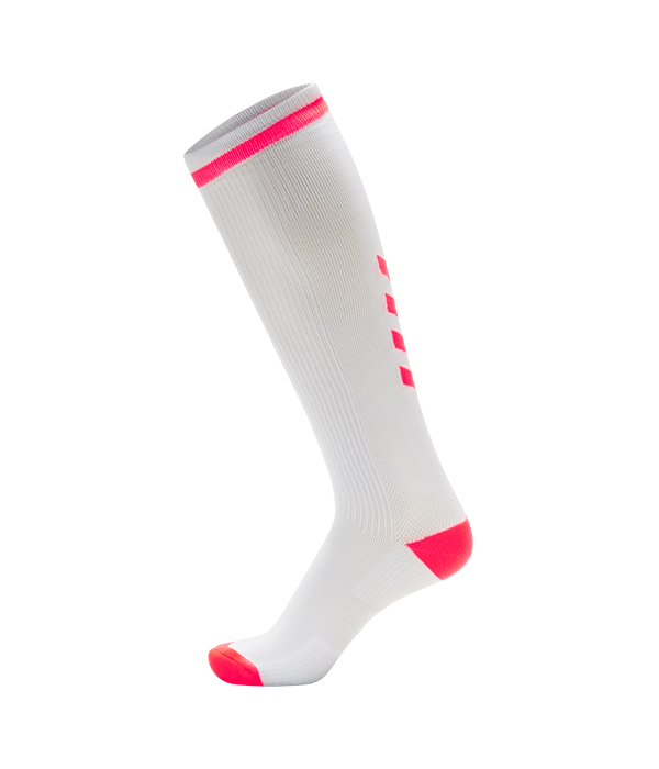 Hummel Elite indoor sport high socks 2022 White/Pink Diva