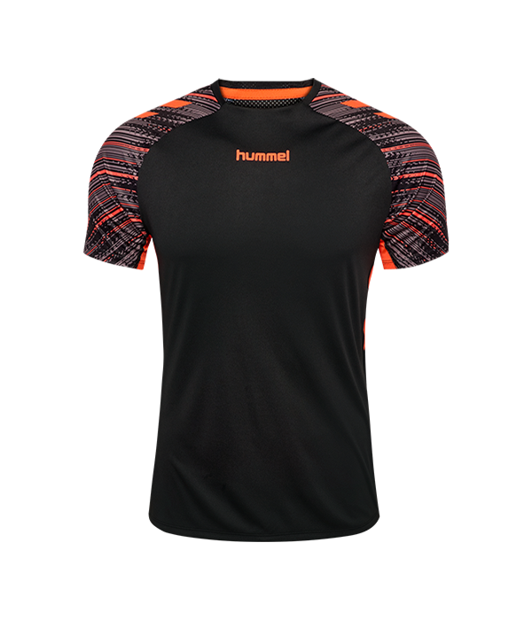 Camiseta Hummel hmlBLAZE PRO TRAINING JERSEY S/S Negro/Naranja 2025