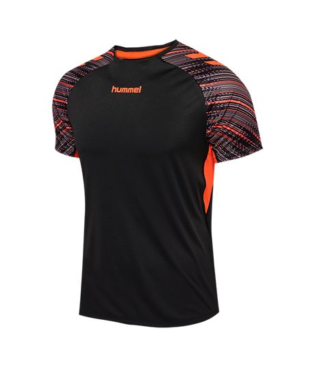 Camiseta Hummel hmlBLAZE PRO TRAINING JERSEY S/S Negro/Naranja 2025