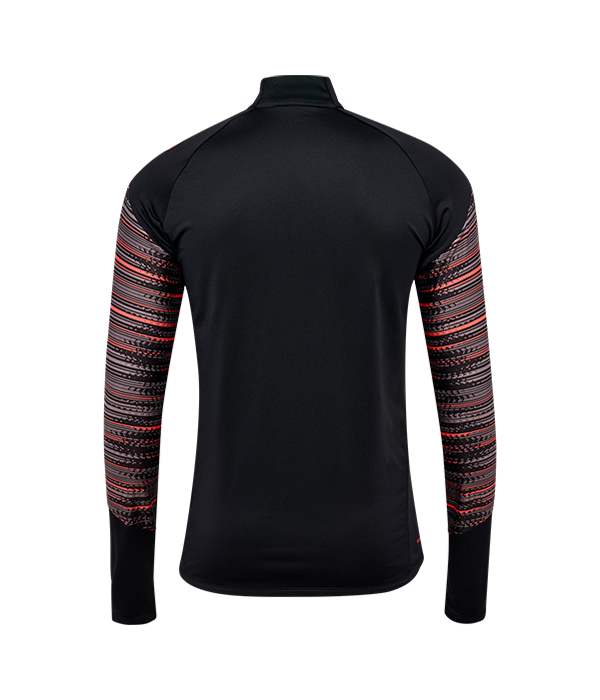 Camiseta Hummel hmlBLAZE PRO TRAINING HALF ZIP Negro/Naranja 2025