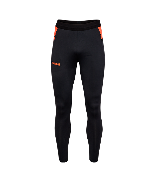 Hummel hmlBLAZE PRO TRAINING PANTS Black/Orange 2025