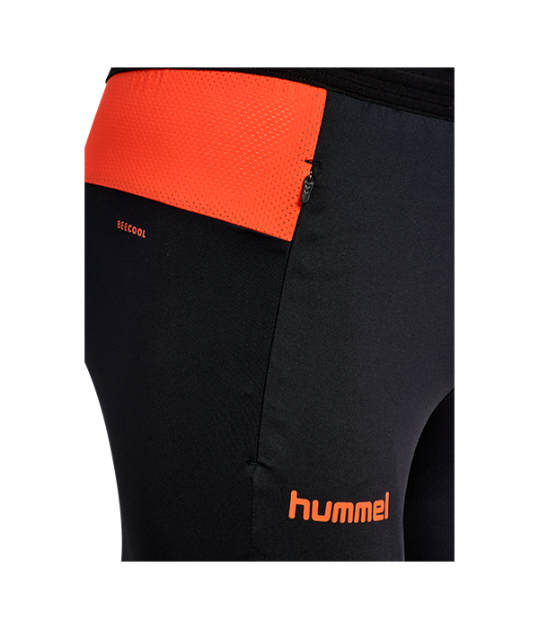 Hummel hmlBLAZE PRO TRAINING PANTS Black/Orange 2025
