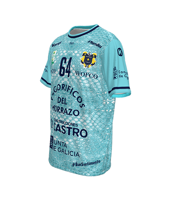 Camiseta Oficial Cangas - Frigoríficos del Morrazo Azul Claro 2024/2025