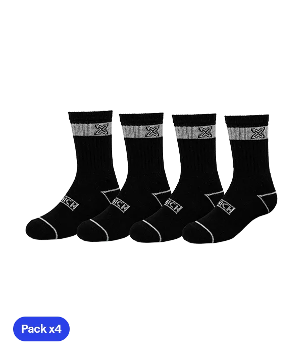 Calcetines Munich Sport Crew Negro (x4)