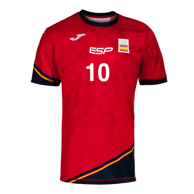 Joma Spain Women s Handball Red Shirt 2024 Olympic Games HandballPROShop