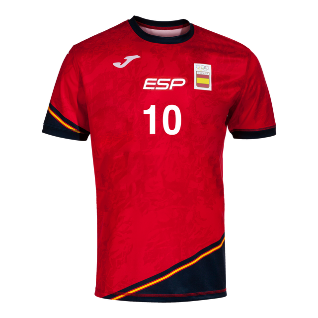 Joma Spain Men's Handball Red Shirt 2024 Olympic Games