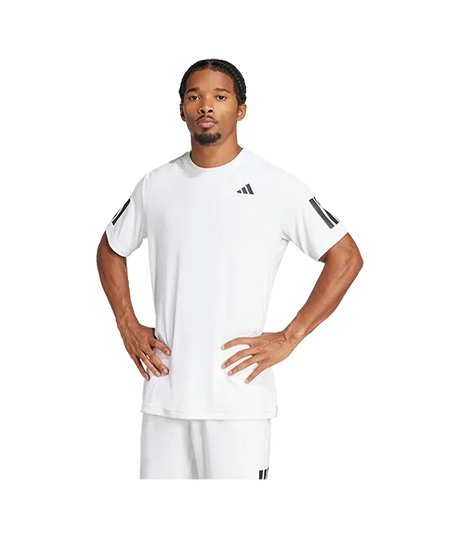 Camiseta Adidas Hombre Club 3STR Blanca 2025