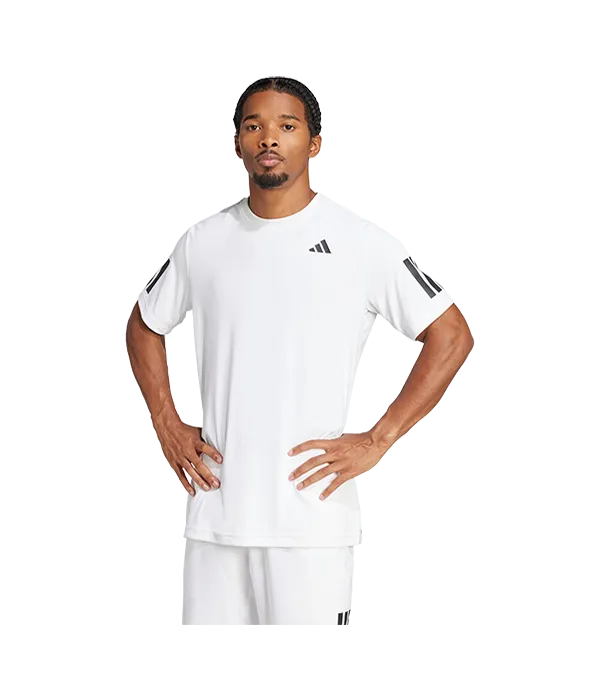 Camiseta Adidas Hombre Club 3STR Blanca 2025