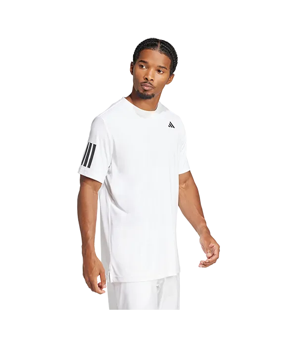 Camiseta Adidas Hombre Club 3STR Blanca 2025