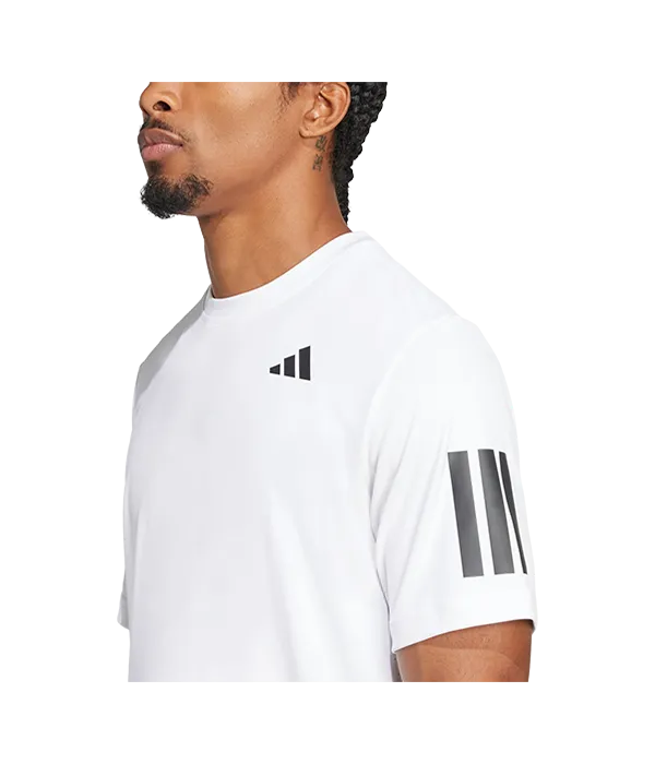 Camiseta Adidas Hombre Club 3STR Blanca 2025