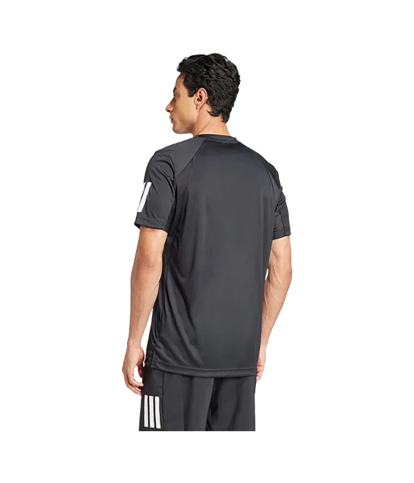 Adidas Men's Club 3STR Black T-Shirt 2025