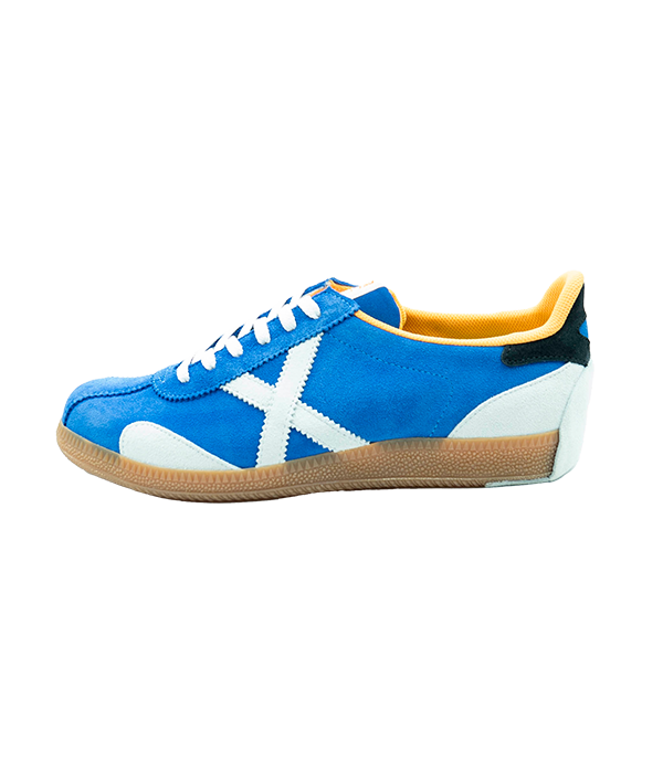 Munich Arquero 27 Shoes with Sliding Heel Blue White 2024 Balonmano Pro Shop HandballPROShop