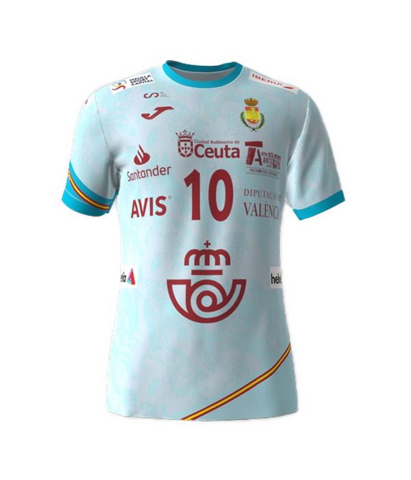 Camiseta Joma Espana Balonmano Masculino Blanco Azul 2023 2024 HandballPROShop